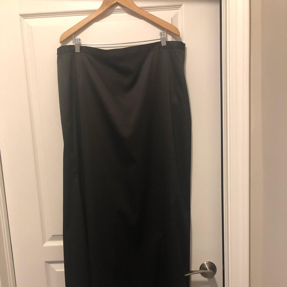 Maxi length black skirt